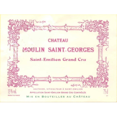 CHÂTEAU MOULIN SAINT GEORGES 1990 Double-Magnum