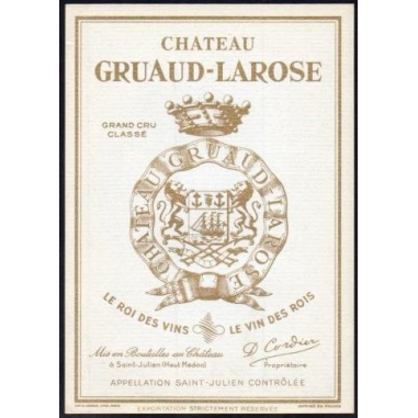 CHÂTEAU GRUAUD LAROSE 1965