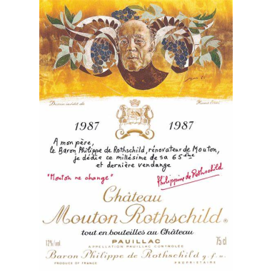 CHÂTEAU MOUTON ROTHSCHILD 1987